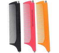 CRAFTHROU Stretch Pointed Tail Combs 3pcs Easy to Carry and Comb Hair Made of Abs and Steel and Random Color for Home and Salon Use Suitable for Stylists