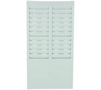 CRAFTHROU Time Cards Rack for Visual Time and Attendance with 24 Slots Wall Mounted Pockets Cards Holder Next or Examination Room