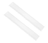 CRAFTHROU Transparent Acrylic Tearing Ruler for Creating Jagged and Wavy Paper Borders 2pcs with Irregular Deckle Edges for Scrapbooking and Crafting Measuring Tool