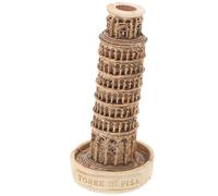 CRAFTHROU Unique Resin Sculptures of Leaning Tower of Pisa Model Good Stability for Indoor Desktop Decor Architectural Decor Model Living Accent