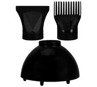CRAFTHROU Universal 3pcs Hair Dryer Attachment Set Hooded Dryer Cap Concentrator Nozzle Styling Comb Travel Hair Diffuser for Home Use Drying Hoods for Curl Definition and Blow Dry Shaping