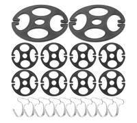 CRAFTHROU Universal Seat Cover Plastic Clips 20 Sets with Metal Hooks for Car Seat Installation and Protection in Suvs