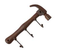 CRAFTHROU Vintage Hammer-Shaped Iron Wall Hanging Hook for Kitchen and Bathroom, Reusable and Removable Coat Hanger with Unique Design, Wall-Mounted Storage Hook