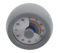 CRAFTHROU Visual Rainbow Pattern Timer and Teachers, round Plastic Visual Timer with Silent Countdown and Time Management for Baking, Home Office, Classroom Use