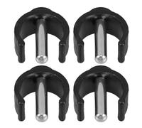 CRAFTHROU Walking Stick Latch Clips for Household Assembly Sturdy and Iron Material 4 Pcs Buckle Clamps Replacement Accessories for 22mm Tube Crutches and Walkers