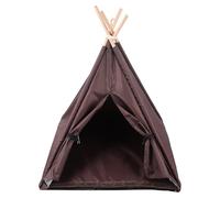 CRAFTHROU Waterproof Design Tent Dogs and Cloth for Pet Cats Oxford with Removable Light-obscuring Feature Coffee Colour, Suitable for Indoor and Outdoor Use