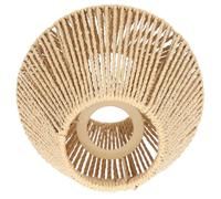 CRAFTHROU Woven Rattan Pendant Lamp Shade Cover 9.5 X 15Cm Rustic Ceiling Light Fixture for Dining Rooms and Coffee Shops