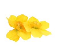 CRAFTHROU Yellow Daffodil Hairpin Floral Accessory for Women, Plastic Material with Realistic Design, Secure Side Clip to Tame Frizzy Bangs, Suitable for Occasions and Chinese Traditional