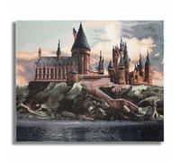 CRAFTHUB Harry Potter Diamond Art - Hogwarts Castle - 5D Diamond Painting Kit & Tools - with Big Trays & Light Pens - Officially Licensed Merchandise - 19.7' x 23.6"