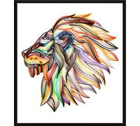 CRAFTiDA Quilling Kit for Adults - Paper Filigree Kit with Tools and EVA Pattern Board - DIY Handmade 40x50cm (Lion)