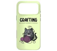 Crafting Because Murder is Wrong Cute Cat for Craft Lovers Case for iPhone 17 Pro Max