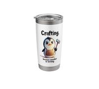 Crafting, Because Murder is Wrong. Stainless Steel Insulated Tumbler