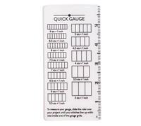 Crafting Essential Knitting Gauge Ruler for Accurate Stitching Counting Compacts Tool for Crochet and Yarn Work Compacts Knitting Accessories