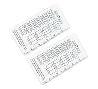 Crafting Essential Knitting Gauge Ruler for Accurate Stitching Counting Compacts Tool for Crochet and Yarn Work Compacts Knitting Accessories