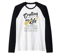 Crafting Fills My Life Raglan Baseball Tee