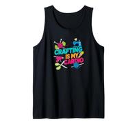 Crafting is My Cardio Funny Knitter Quilter Scrapbook Tank Top