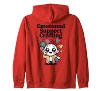 Crafting Knitting Yarn Ball Cute Zip Hoodie