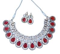 Crafting Love necklace with matching earrings for women on occasion of diwali/anniversary/wedding