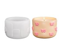 Crafting Mold Bowknot Shape Succulents Planter Silicone Texture for Storage Box Containers Silicone Bowknot Mold for Storage Jars