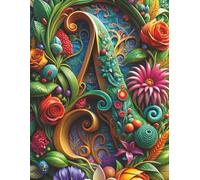 Crafting Monogram Letter A Personalized Notebook Journal | Knitting & Quilling: 150 Pages | 8.5 x 11 | College Ruled | Glossy | A-9