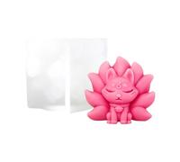 Crafting Moulds Nine-Tailed Foxes Shape Silicone Resin Mold Soap Making Mold Hand-Making Supplies for Soaps and Nine Tail Foxes