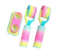 Crafting Roller Instrument, Ergonomic Handle Stone Artwork Tool, Double Pack Rhinestone Pattern Roller, Painting Embroidery Mosaic Equipment, DIY Hobby Accessory, Art Studio Classroom Worksh