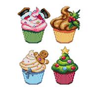 Crafting Spark Counted Cross-Stitch Kit "Christmas Cupcakes" 172CS