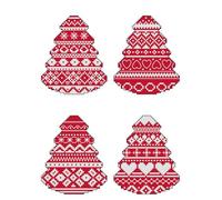 Crafting Spark Counted Cross Stitch kit with Plastic Canvas Scandinavian Christmas Trees 187CS
