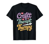 Crafting Therapy Funny Saying Colorful Pastel T-Shirt