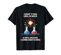 Crafting Unlocked | Chemistry Gamer Pixel Lab T-Shirt