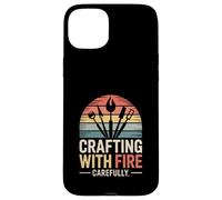 Crafting With Fire Carefully Maker Crafter Case for iPhone 15 Plus