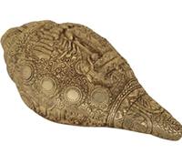 Crafting with Love A Beautiful Pure Brass Vishnu DASHAVTAR Conch/ SHANKH , Size : 10" Approx , Weight : 2 KGS