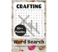 Crafting Word Search Puzzle Book: Easy to Read Print | 6 x 9 inches, 144 pages | 70+ puzzles - Gift for Vacations, Holidays, and Relaxing Times