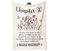 Craftique 30th Birthday Gifts for Women, Chapter 30 Blanket