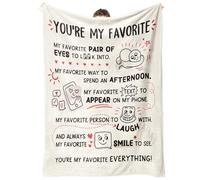 Craftique Anniversary Birthday Gifts for Girlfriend- I Love You Blanket | Gifts for Girlfriend Boyfriend, Romantic Gifts for Him Her Husband Wife Fiance, 60”×50”