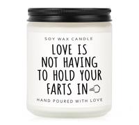 Craftique Anniversary Candle Gifts for Him Her, Lavender Scented Soy Wax Candle, Funny Birthday Gifts for Men, Women, Husband, Boyfriend, Wife, Girlfriend, I Love You Gift, Handmade, 7oz