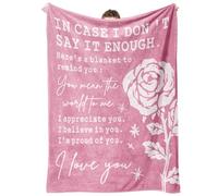 Craftique Anniversary Day Gifts for Her, Blanket Gifts for Girlfriend, Wife Birthday Gifts, Mothers Day, Valentines Gifts for Her, I Love You Blanket, 60" * 50"