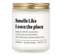 Craftique Funny Housewarming Gifts, Handmade 7oz Scented Candle, Best House Warming Gift, New Homeowner/Apartment Gift, Closing Gifts for Home Buyers