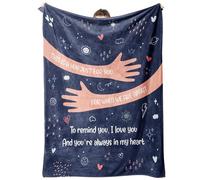 Craftique I Love You Gifts for Him Her, Blanket Gifts for Boyfriend Girlfriend Husband Wife, Birthday, Anniversary, Thinking of You Gift for Women Men, 60" * 50"