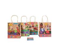 Craftis Childrens Kraft Meal Bags (Pet/Farm/Safari/Zoo) (Pack 200)