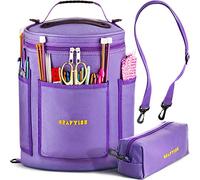 CRAFTISS Yarn Storage Bag - Tote Yarn Bag, Durable Knitting and Crochet Organizer with Needle Case