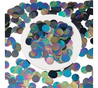 CRAFTMELODY 100G Flat Round Sequin Paillettes Round Loose Sequins Assorted Colorful Plastic PVC Iridescent Applique Large Spangle Craft Loose Sequins for Sewing Craft DIY Embroidery Ornaments Supplies