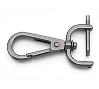 CRAFTMEMORE 2pcs Detachable Snap Hook Swivel Clasp w/Screw Bar VT493 Bag Strap Hardware Replacement (1 Inch, Gunmetal)