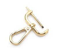 CRAFTMEMORE 2pcs Detachable Snap Hook Swivel Clasp w/Screw Bar VT493 Bag Strap Hardware Replacement (1-1/4 Inch, Gold)