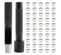 CRAFTMEMORE Grommet Setter Eyelet Punch Setting Tool Anvil and Hole Punch Cutter for Applying 0.12" (3 mm) Tiny Grommets (3mm)