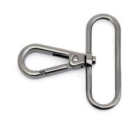 CRAFTMEMORE Snap Hook Swivel Push Gate Lobster Clasps Fashion Clips Handbag Accessories Purse Making FS10 Pack of 10 (Gunmetal, 2 Inches)