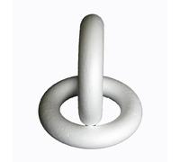 Craftmill Full Rounded Polystyrene Wreaths/Rings 15cm (150mm) - Box of (10)