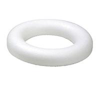 Craftmill Half Rounded Polystyrene Rings/Wreaths 30cm (300mm) - Box of (20)