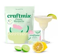 Craftmix Classic Margarita Cocktail & Mocktail Drink Mixer, Skinny Mixes - Water Flavoring Packets - Made With Real Fruit - Vegan, Low-Carb, Low-Sugar, Non-GMO, Dairy Free, Gluten Free, 12 Pack
