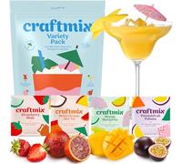 Craftmix Cocktail Mixer in Assortment Pack Mai Tai Margarita Mule Paloma Flavours Gift Travel Kit Skinny Natural Low Sugar Calorie Keto Mocktail Juice Drink Mix Set Alcohol Free Skinnie Girl Bitter